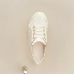 Sneakers sposa in pizzo