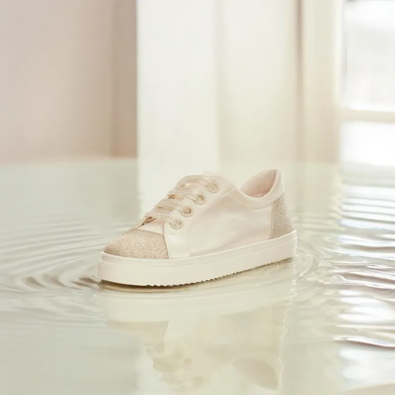 Sneakers sposa in glitter