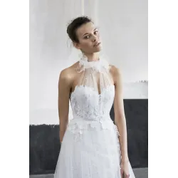 Mier abito da sposa in pizzo e tulle