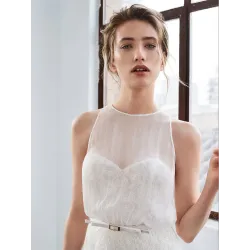 Sienita, abito da sposa in chiffon di seta